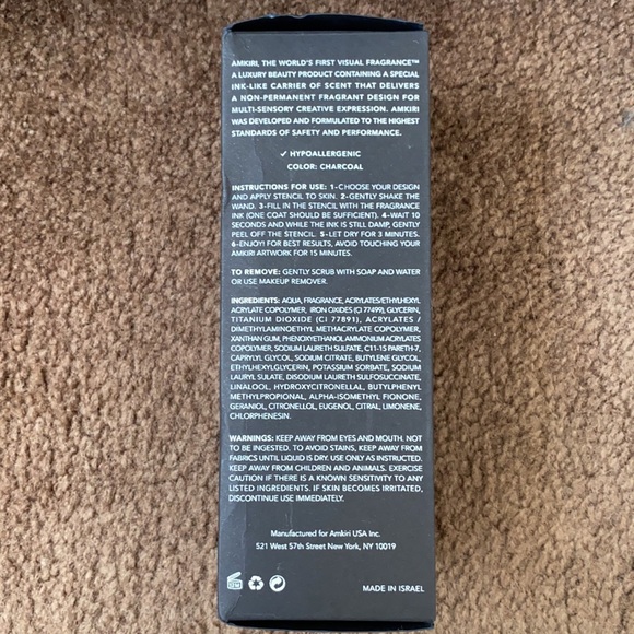 AMKIRI Visual Fragrance AMKIRI CLASSIC
INK + STENCIL SET - Picture 2 of 7